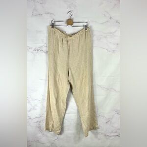 EILEEN FISHER Textured Linen Trousers